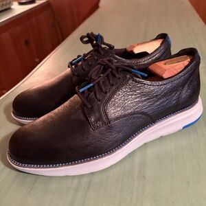 MINT Mens Cole Haan C33742 Grand Atlantic Black Oxford Shoes Size 10.5 M